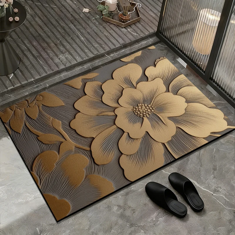 Elegante Blumen Design Eingangsmatte