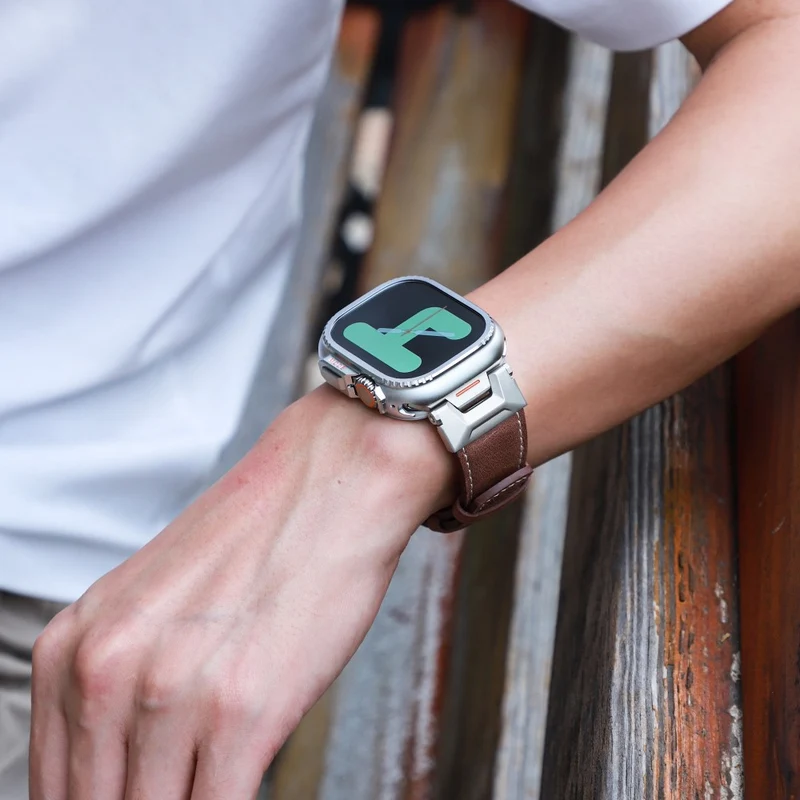 Super Modisch Apple Watch Ultra 2 Metall Hülle