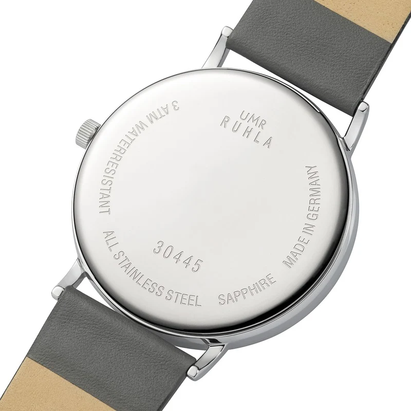 UMR Ruhla RUHLA-Classic RCL30445 Herren Armbanduhr Grau • Saphirglas • Ronda 705 Quarzwerk