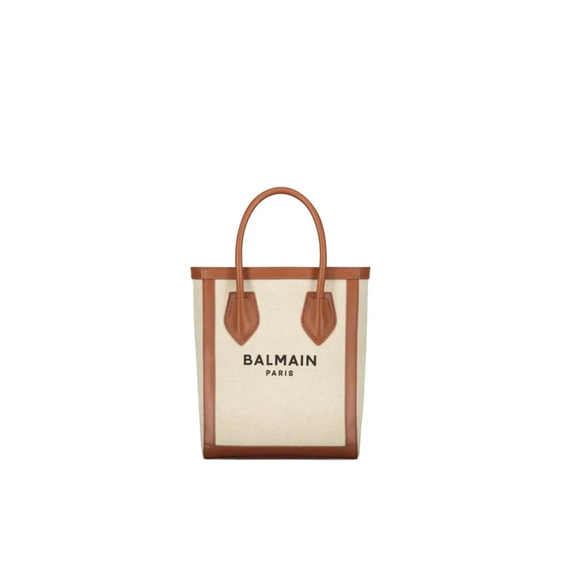 Balmain Tote Bag Damen Logo Natur FN6FB661TCFN_GEM