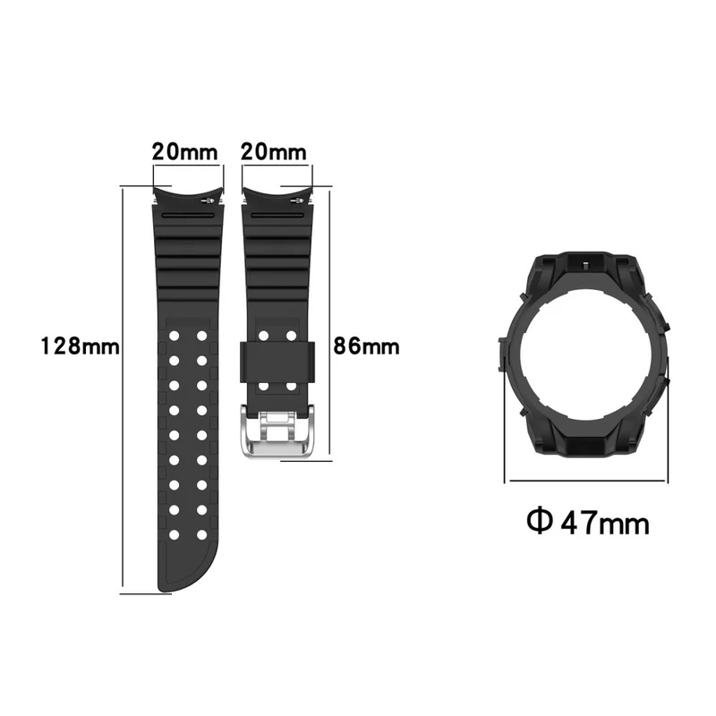 Mega Bequem Samsung Galaxy Watch 7 44mm Silikon Armband