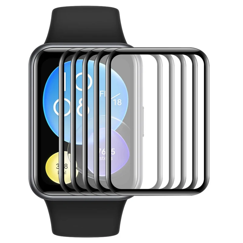 5stück Huawei Watch Fit Special Edition Silikon 3D Gekrümmt Displayschutz