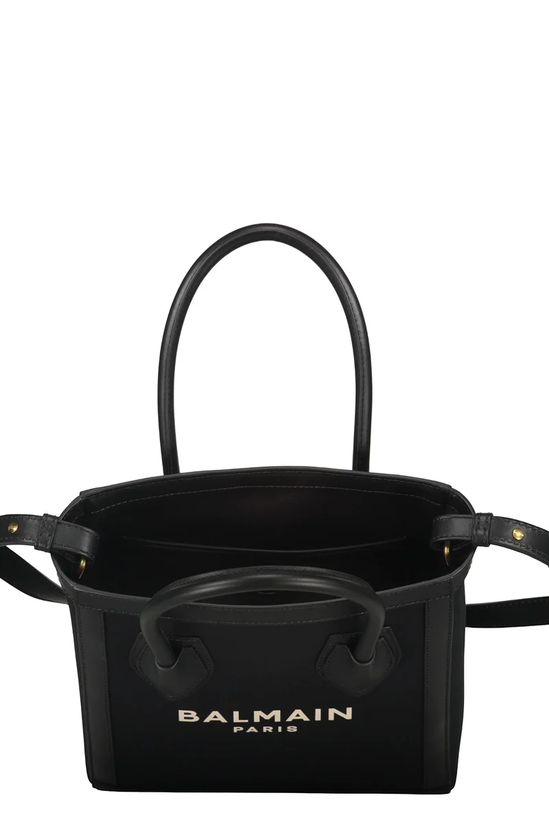 Balmain Tote Bag Damen Logo Tasche Schwarz FN6FB661TCOU_EAB