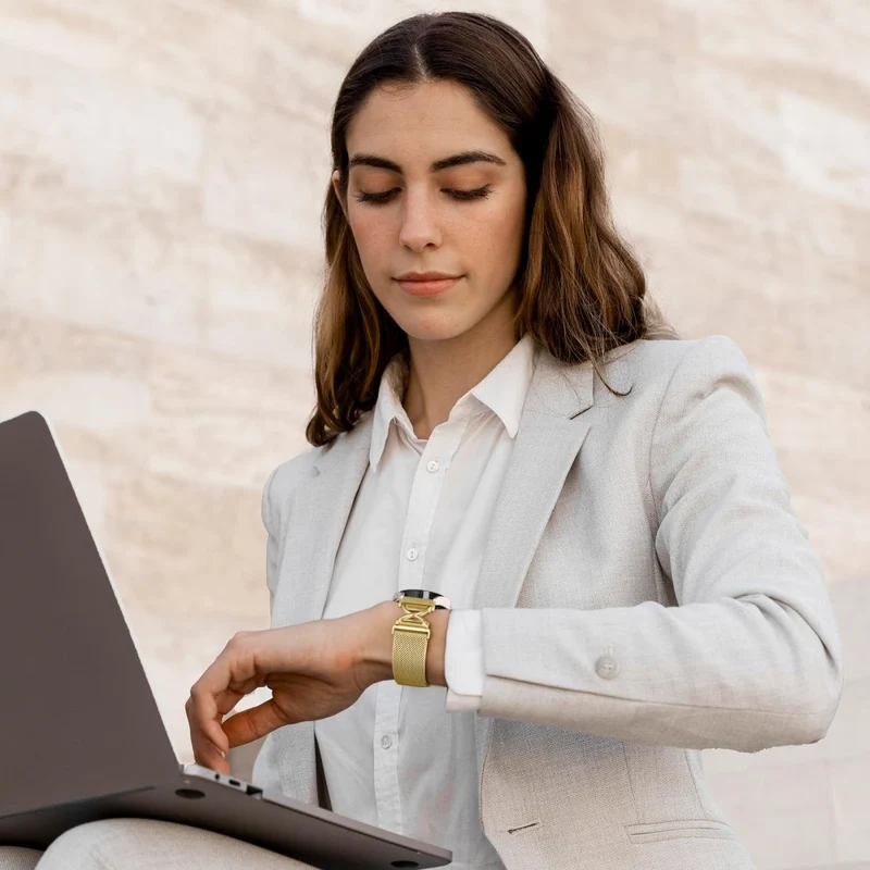 Auffallend Stilvoll Samsung Galaxy Watch (42mm) Metall Armband