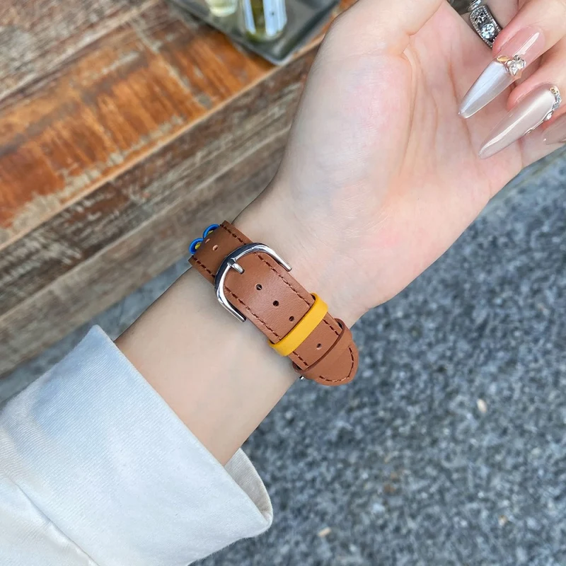 Bemerkenswert Komfortabel Apple Smartwatch Echtes Leder Universell Armband