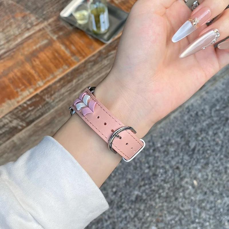 Bemerkenswert Komfortabel Apple Smartwatch Echtes Leder Universell Armband