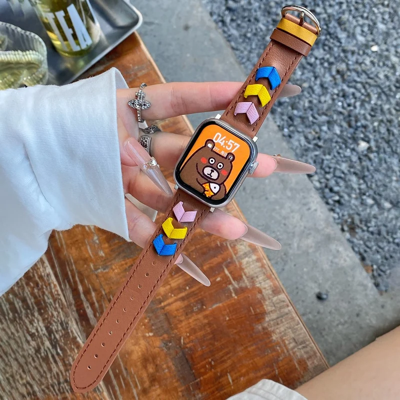 Mega Entzückend Apple Smartwatch Echtes Leder Universell Armband