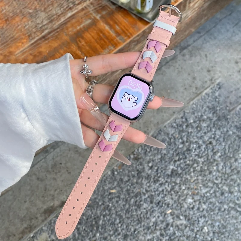 Mega Entzückend Apple Smartwatch Echtes Leder Universell Armband