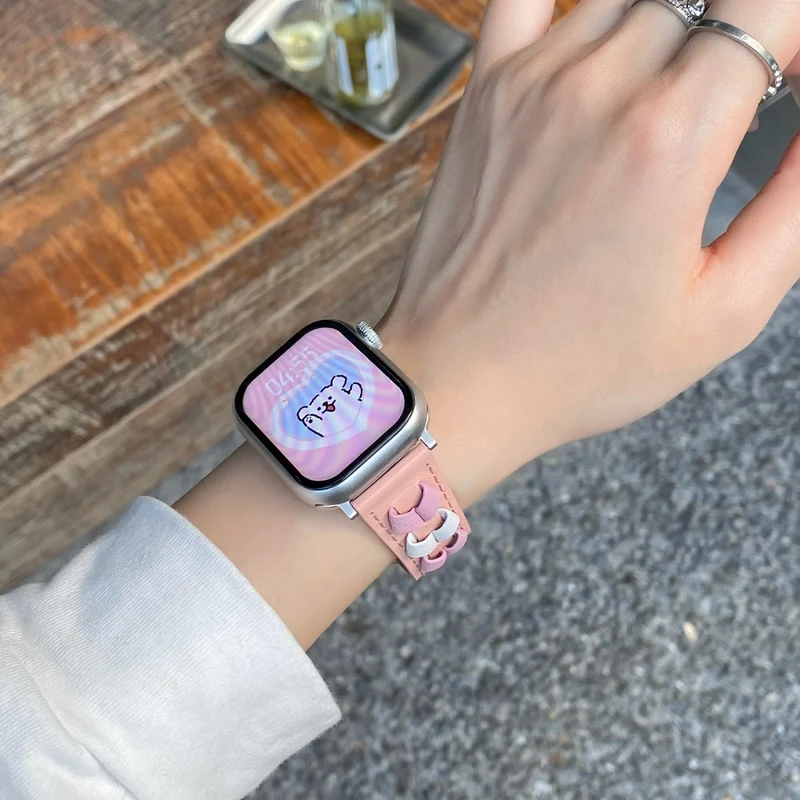 Mega Entzückend Apple Smartwatch Echtes Leder Universell Armband