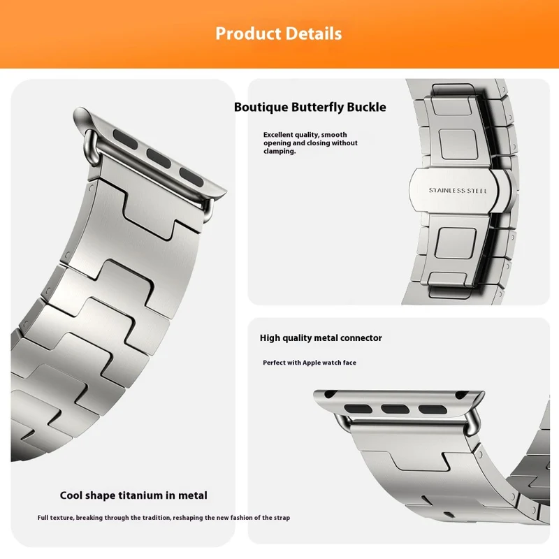 Super Stylisch Apple Smartwatch Metall Universell Armband