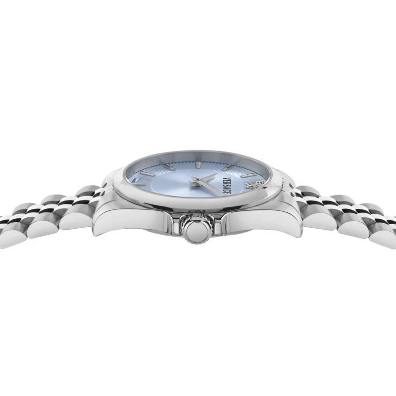 Versace VEKTA0226 Black calf leather strap with tongue buckle