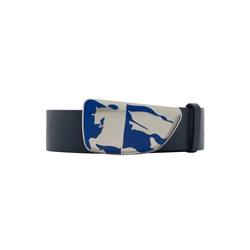 Burberry Gürtel Unisex Shield EKD Ledergürtel Blau 8088852
