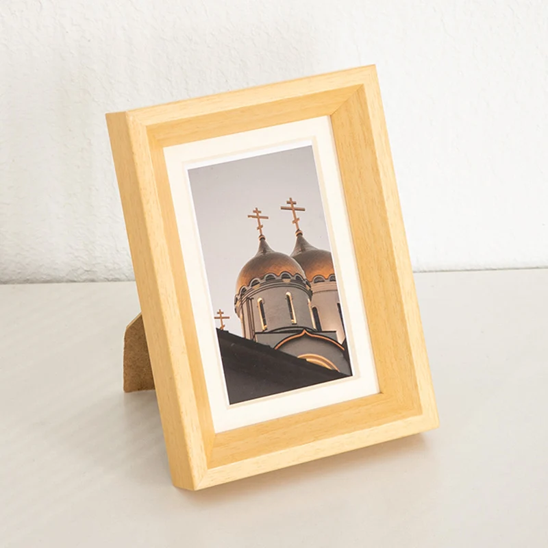 Rustikaler Holz-Fotoanzeigerrahmen für Zuhause