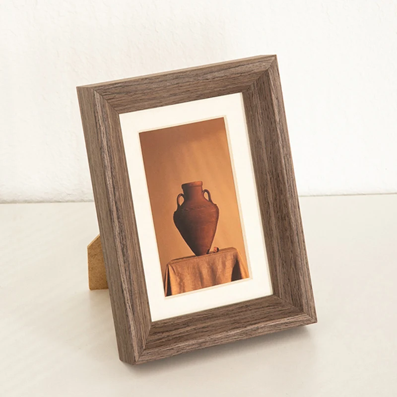 Rustikaler Holz-Fotoanzeigerrahmen für Zuhause