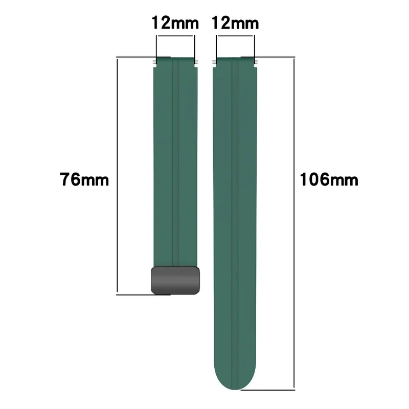 Sehr Angenehm 12mm Silikon Armband