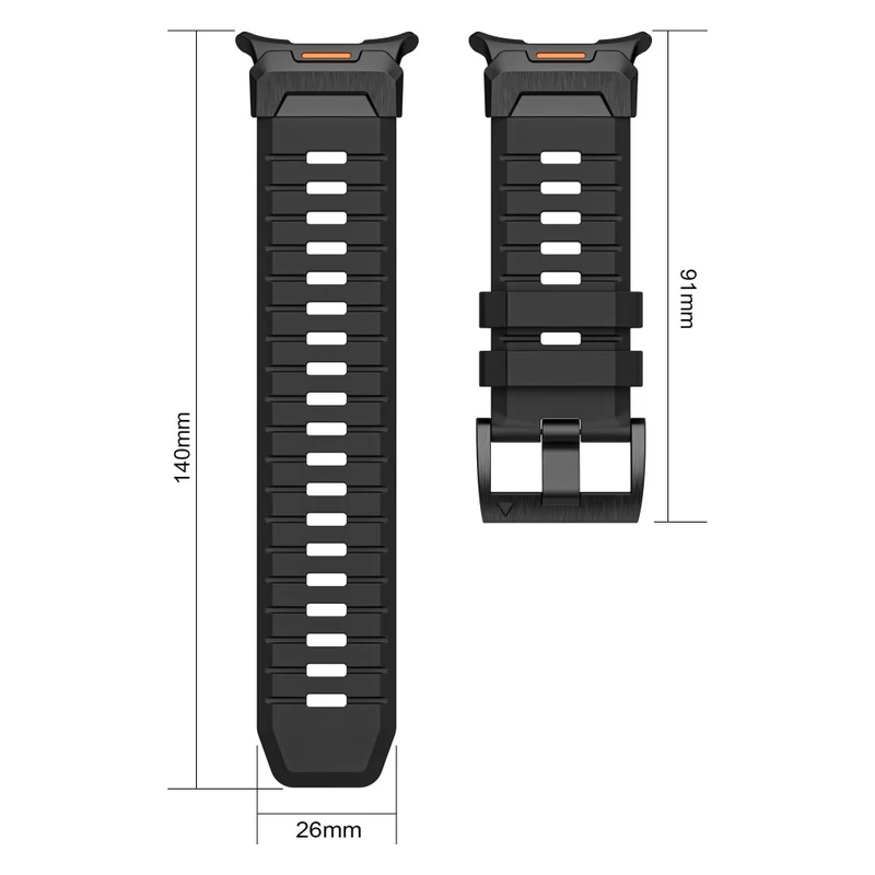 Super Angenehm Samsung Galaxy Watch Ultra 47mm Silikon Armband
