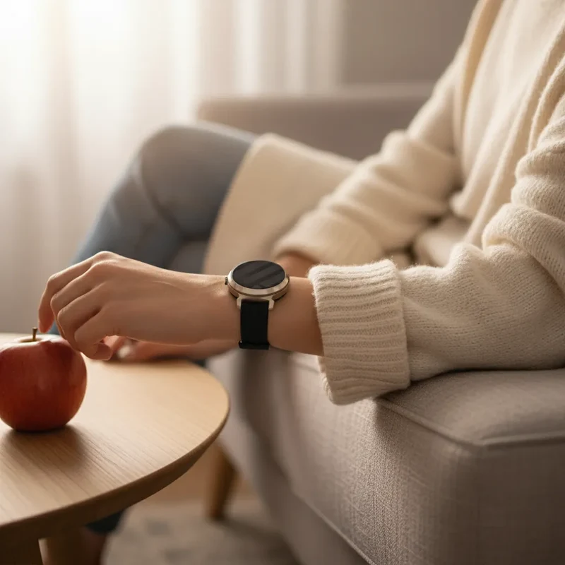 Zenwatch Lily Silikonarmband (Schwarz)