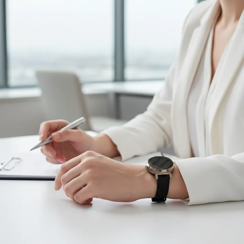 Zenwatch Lily Silikonarmband (Schwarz)