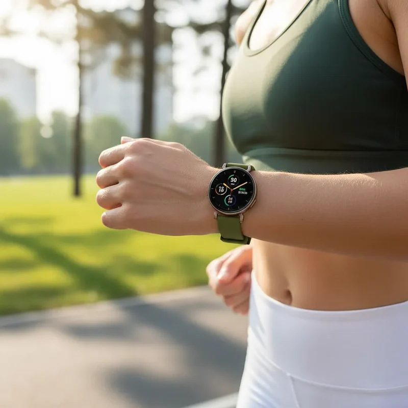 Zenwatch Lily Luxuriöses Silikonarmband (Grün)