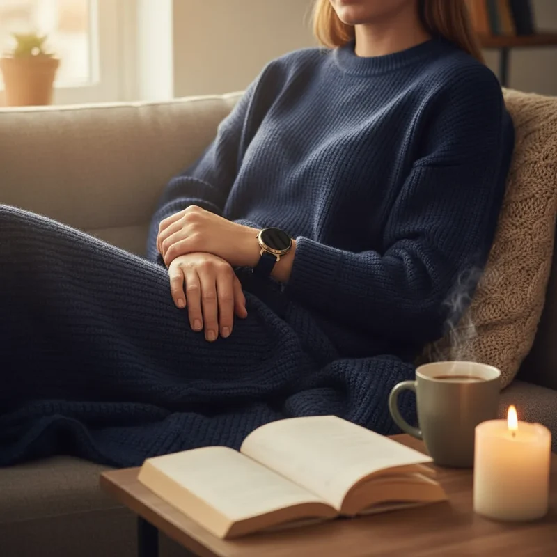 Zenwatch Lily Luxuriöses Silikonarmband (Dunkelblau)