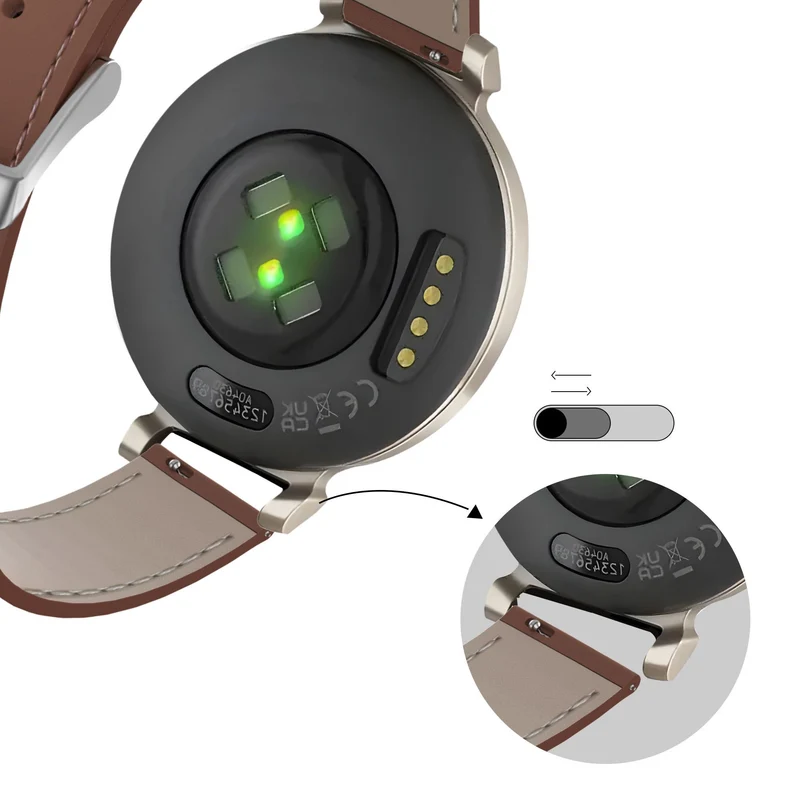 Bandz Zenwatch Lily Lederarmband 'Classic' (Braun)