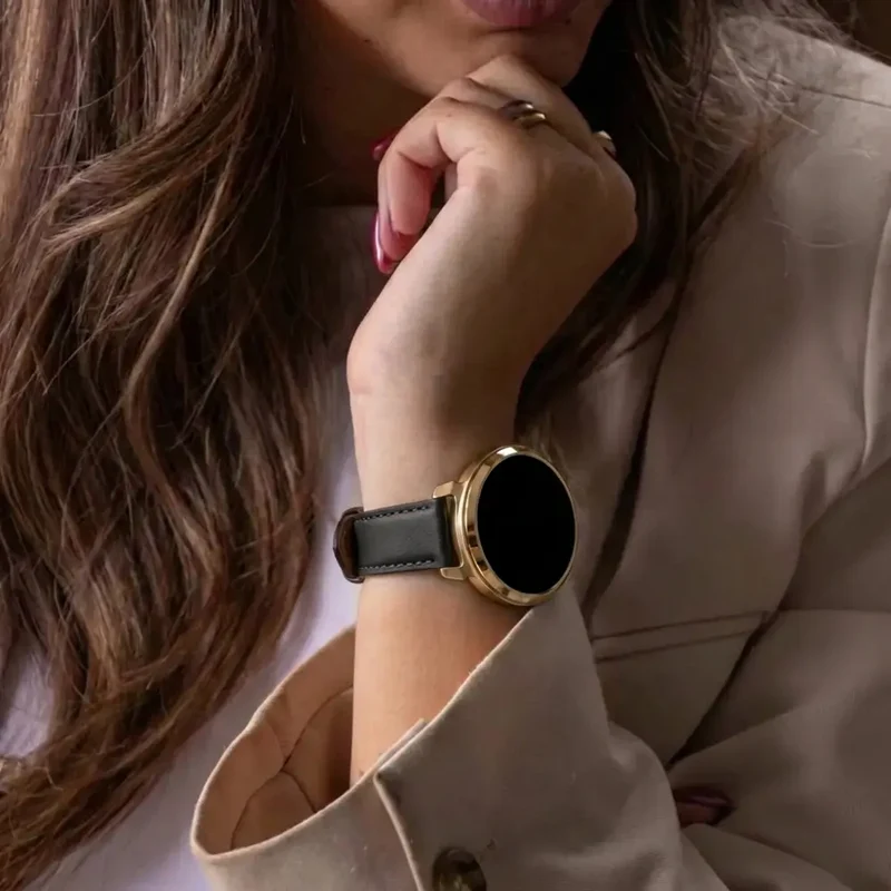 Bandz Zenwatch Lily Lederarmband 'Classic' (Schwarz)