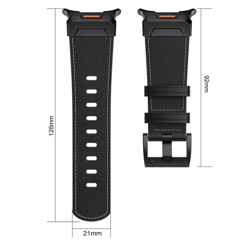 Absolut Stylisch Samsung Galaxy Watch Ultra 47mm Echtes Leder Armband