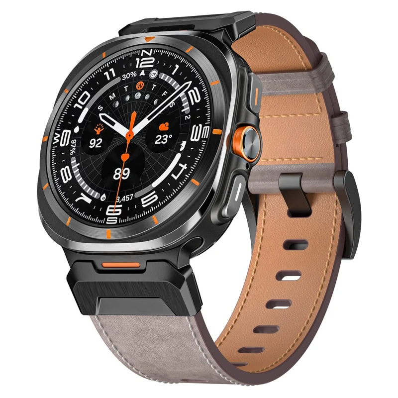 Absolut Stylisch Samsung Galaxy Watch Ultra 47mm Echtes Leder Armband