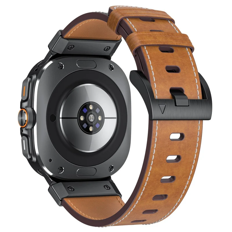 Absolut Stylisch Samsung Galaxy Watch Ultra 47mm Echtes Leder Armband