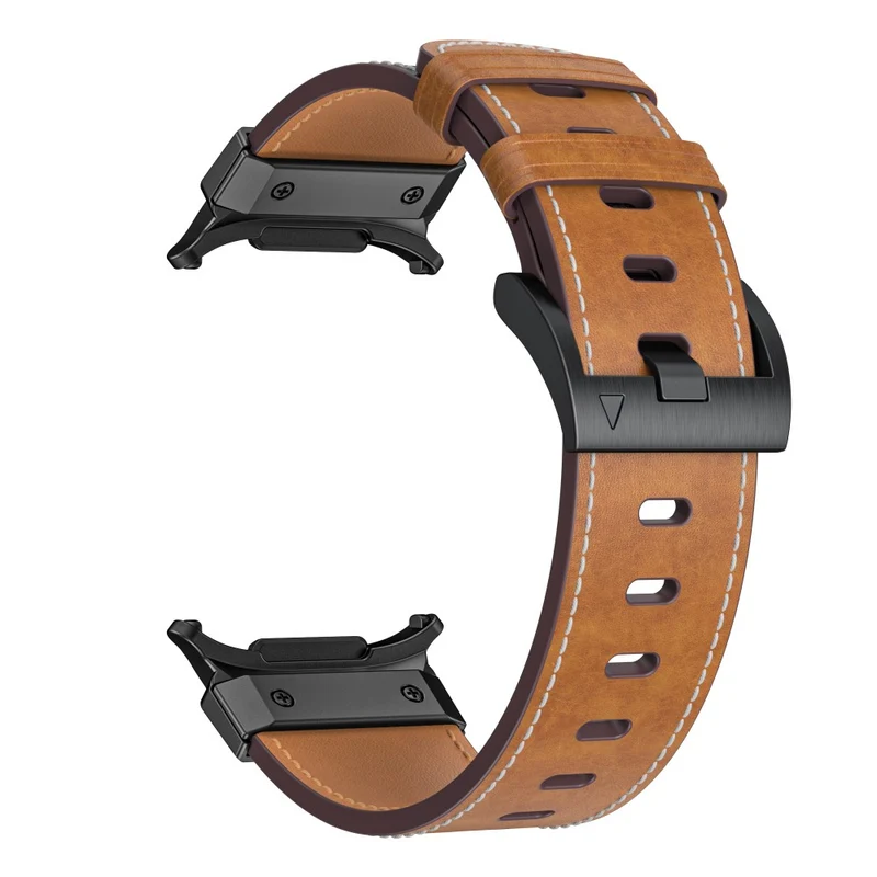 Absolut Stylisch Samsung Galaxy Watch Ultra 47mm Echtes Leder Armband