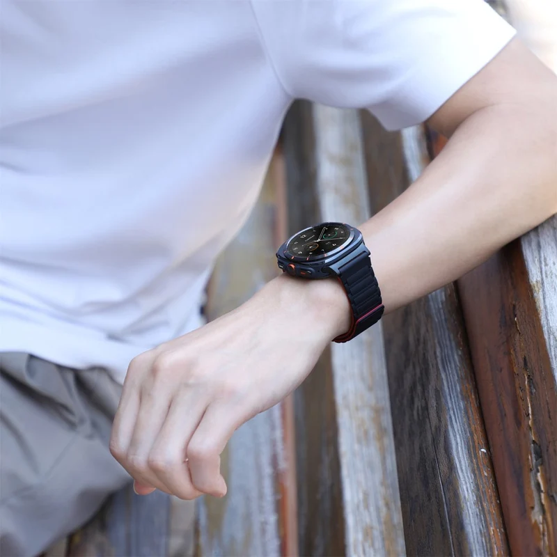 Flexibel Samsung Galaxy Watch Ultra 47mm Silikon Armband