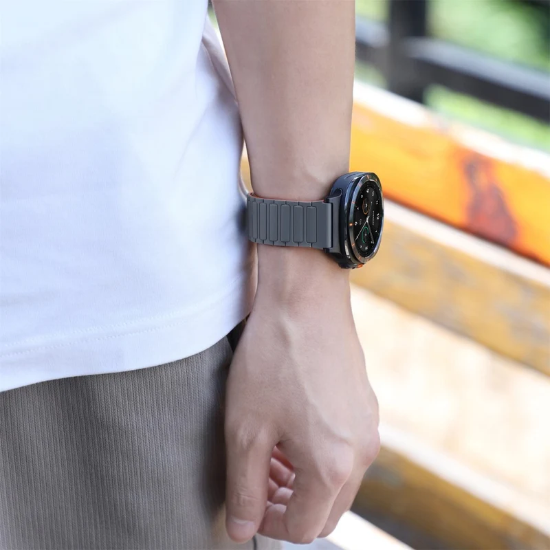 Flexibel Samsung Galaxy Watch Ultra 47mm Silikon Armband