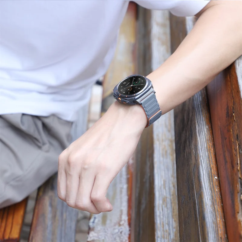 Flexibel Samsung Galaxy Watch Ultra 47mm Silikon Armband