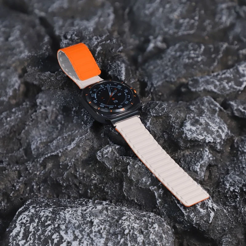 Flexibel Samsung Galaxy Watch Ultra 47mm Silikon Armband