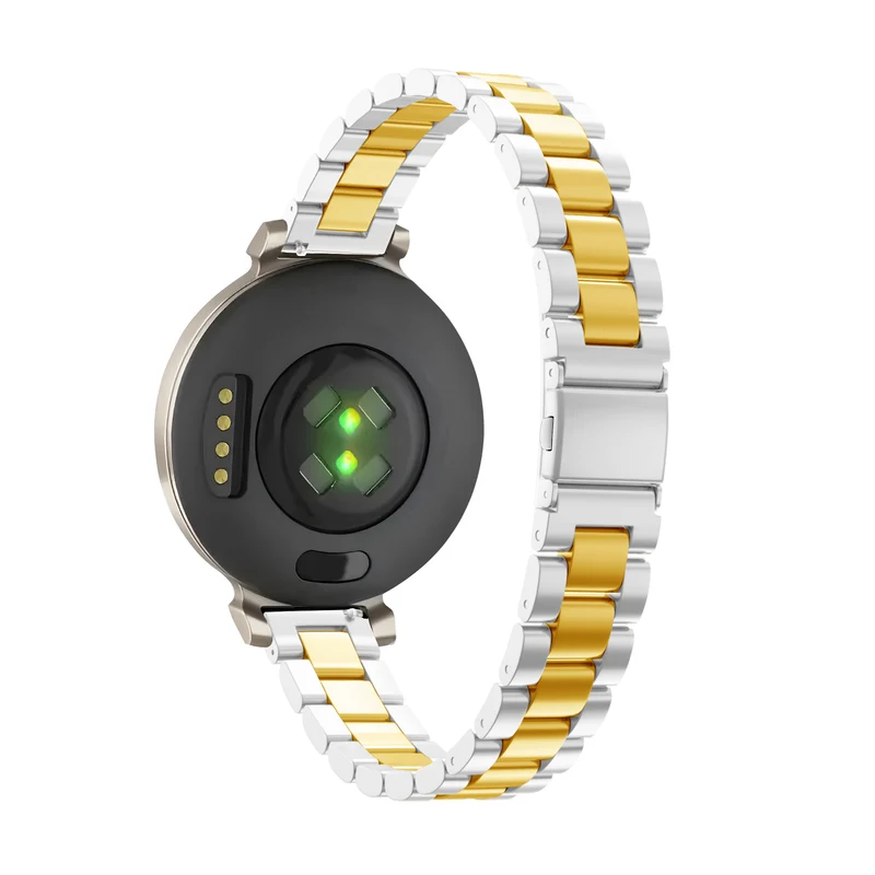 Bandz Garmin Lily 2 Stahlarmband 'Classic' (Silber/Gold)