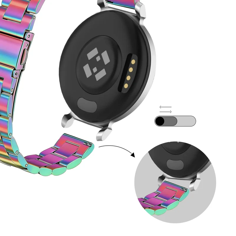 Bandz Zenwatch Lily Stahlarmband 'Classic' (Regenbogen)