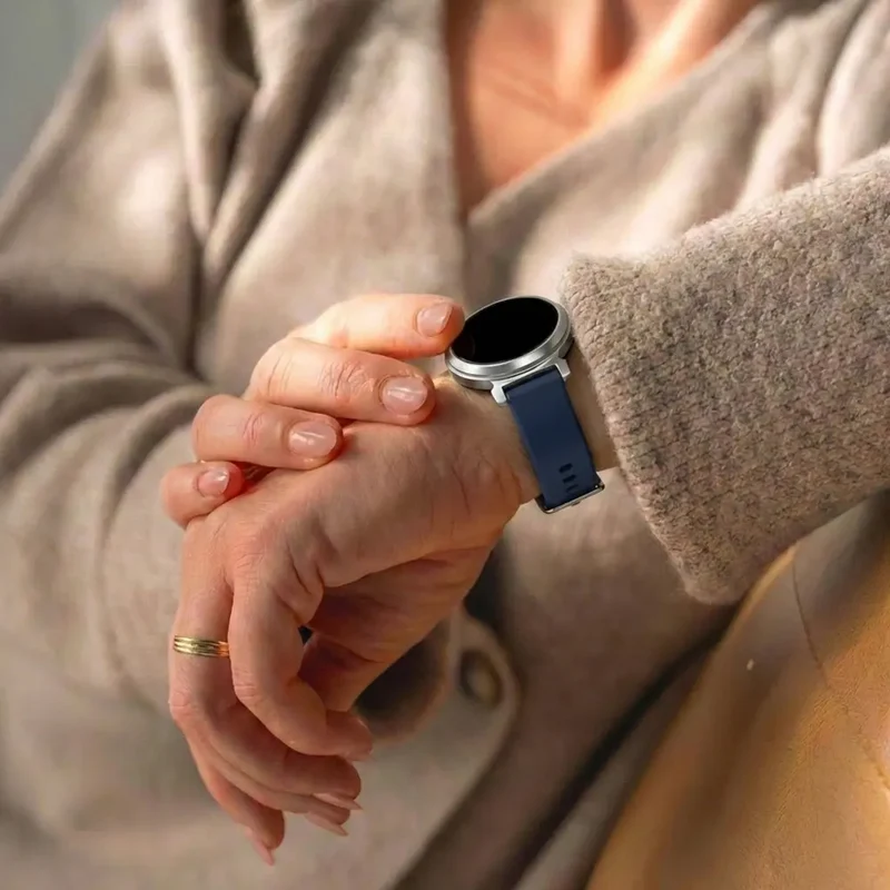 Zenwatch Lily Klassisches Silikonarmband (Dunkelblau)