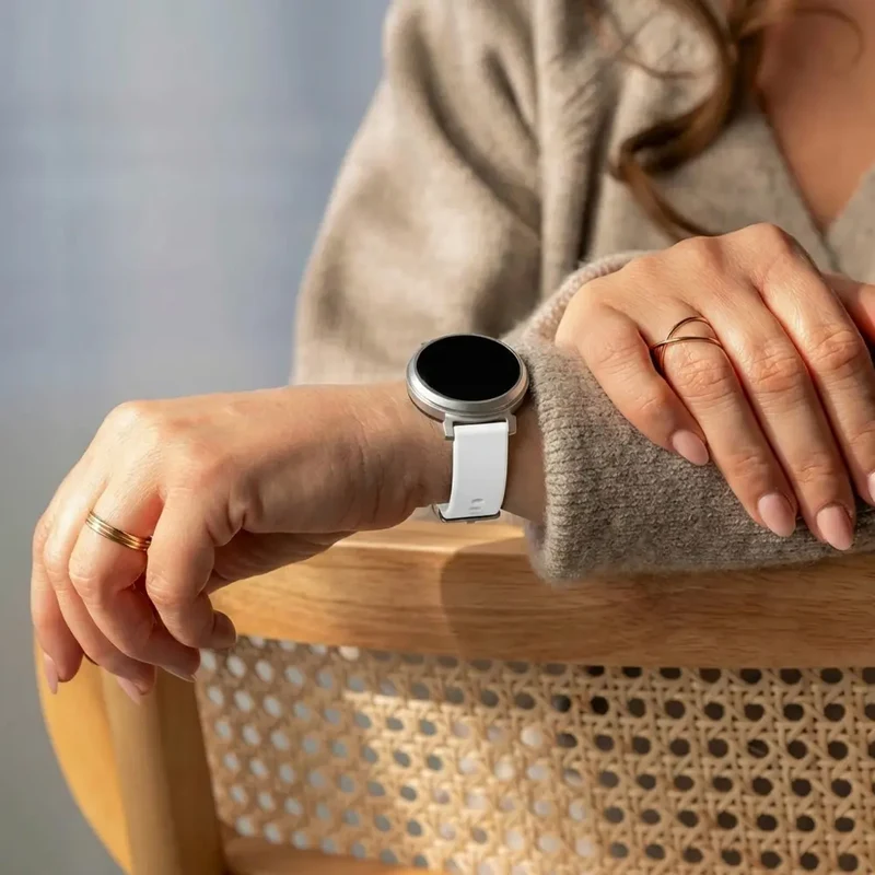 Zenwatch Lily Klassisches Silikonarmband (Weiß)