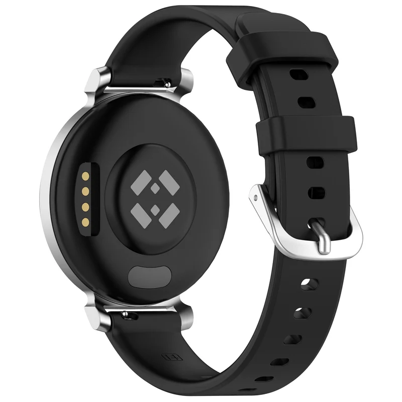Zenwatch Lily Klassisches Silikonarmband (Schwarz)