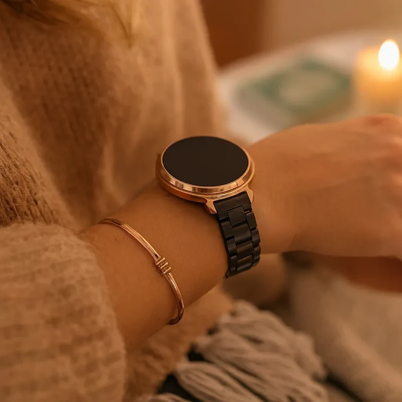 Bandz Zenwatch Lily Stahlarmband 'Classic' (Schwarz)