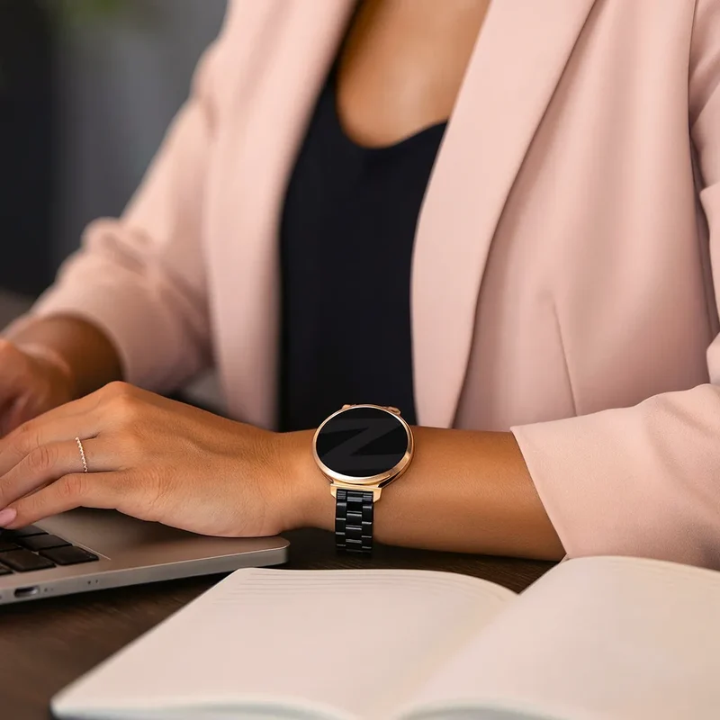 Bandz Zenwatch Lily Stahlarmband 'Classic' (Schwarz)