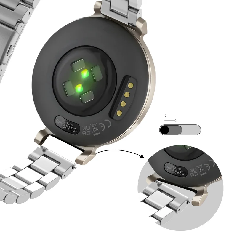 Bandz Zenwatch Lily Stahlarmband 'Classic' (Silber)