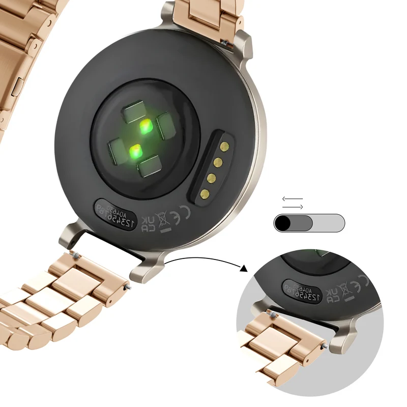 Bandz Zenwatch Lily Stahlarmband 'Classic' (Roségold)