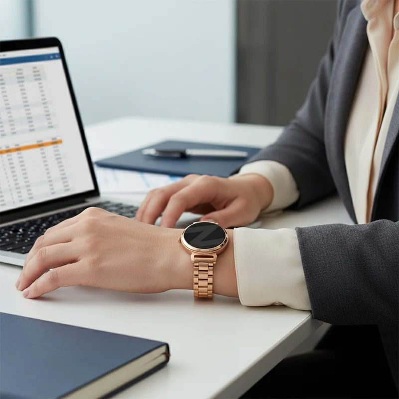 Bandz Zenwatch Lily Stahlarmband 'Classic' (Roségold)