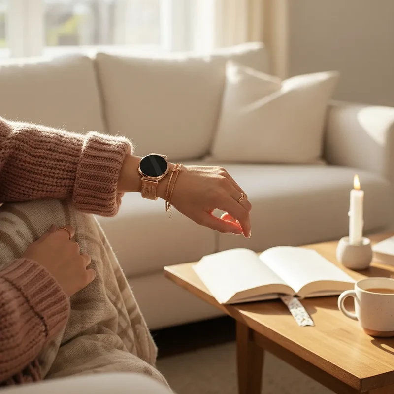 Bandz Zenwatch Lily Milanese Loop Armband (Roségold)
