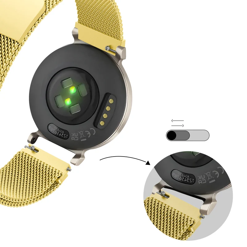 Bandz Zenwatch Lily Milanese Loop Armband (Gold)