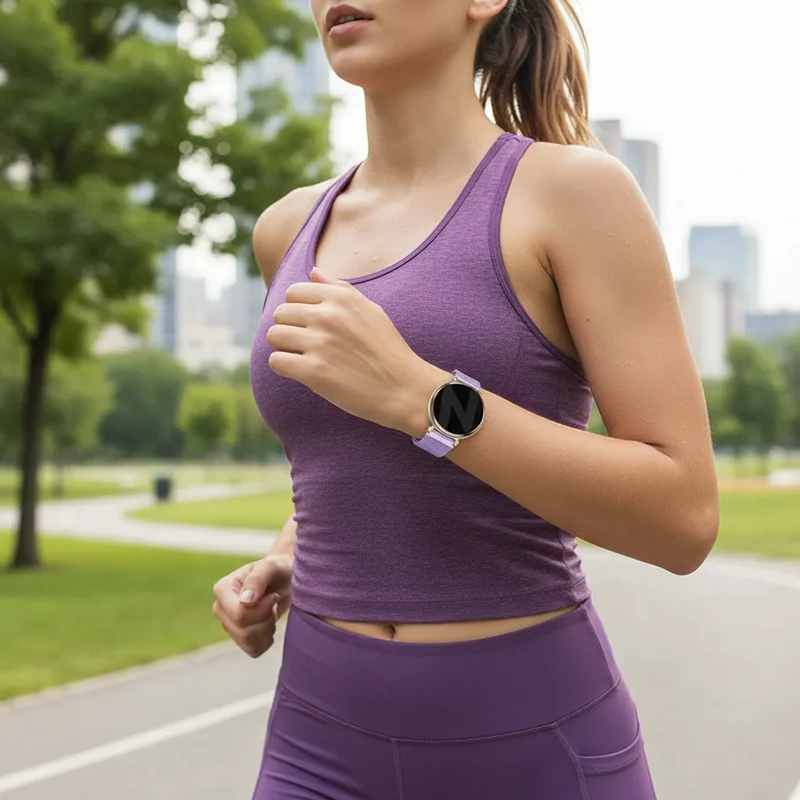 Bandz Zenwatch Lily Milanese Loop Armband (Hell Lila)