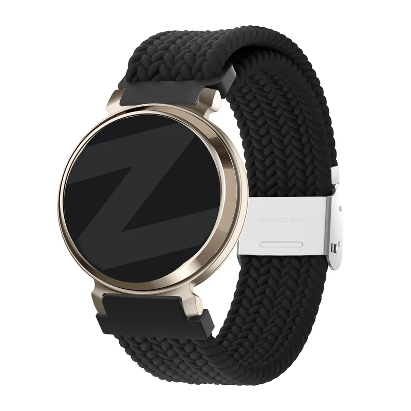 Bandz Zenwatch Lily Gewebtes Nylonarmband (Schwarz)
