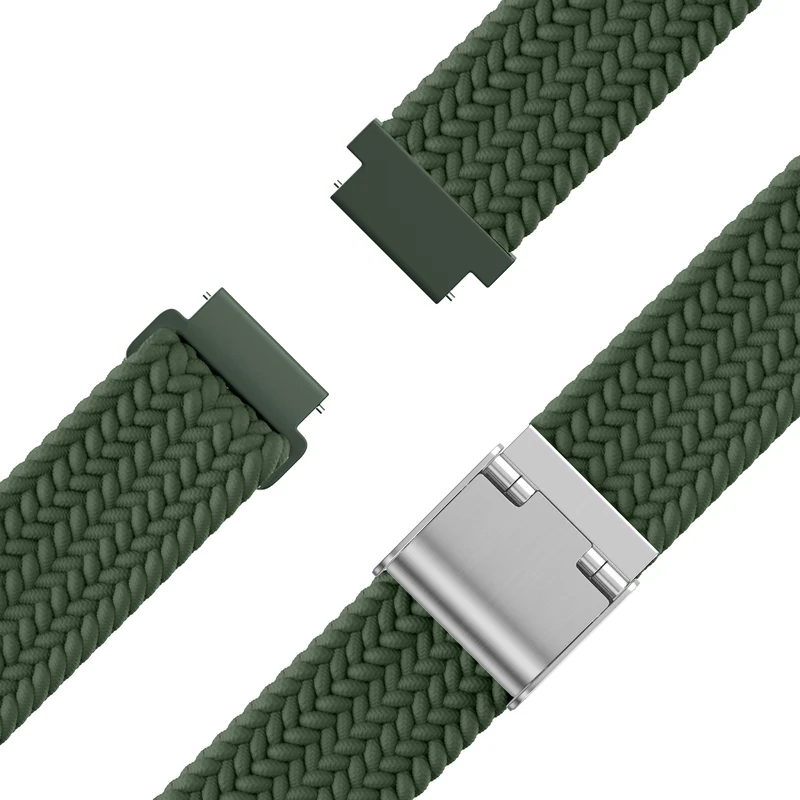 Bandz Zenwatch Lily Gewebtes Nylonarmband (Grün)