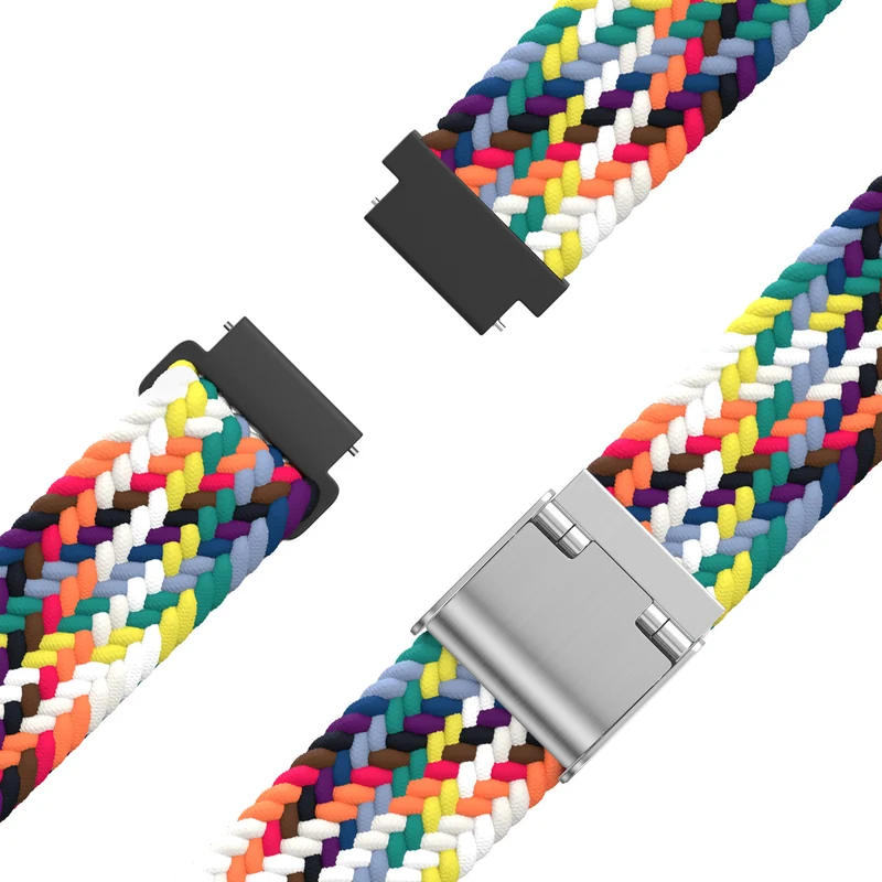 Bandz Zenwatch Lily Gewebtes Nylonarmband (Regenbogen)